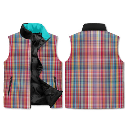 "Plaid is Cute" Puffer Vest