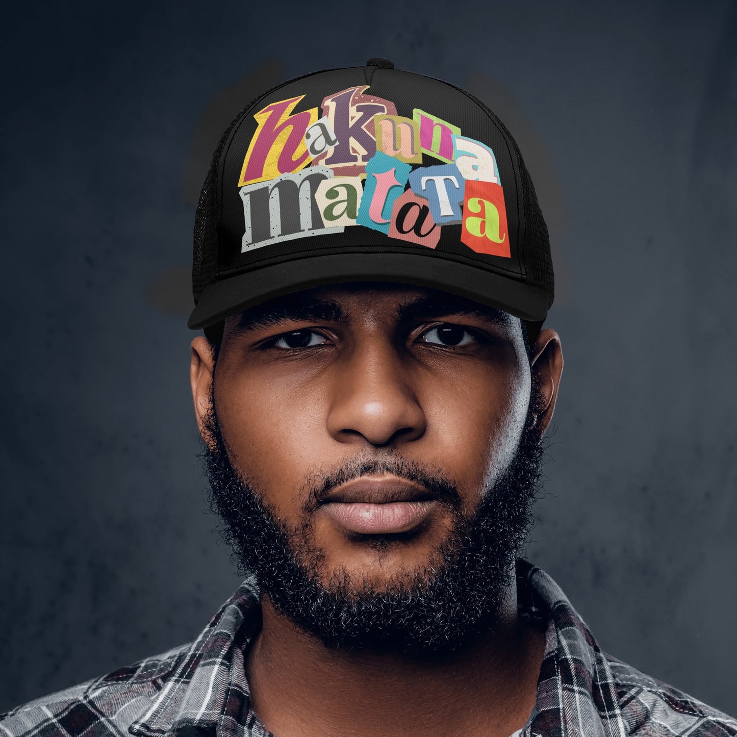 Hakuna Matata Front Printing Mesh Trucker Hats