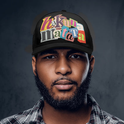 Hakuna Matata Front Printing Mesh Trucker Hats