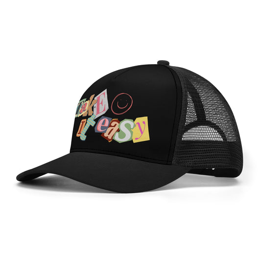 Take it Easy Front Printing Mesh Trucker Hats