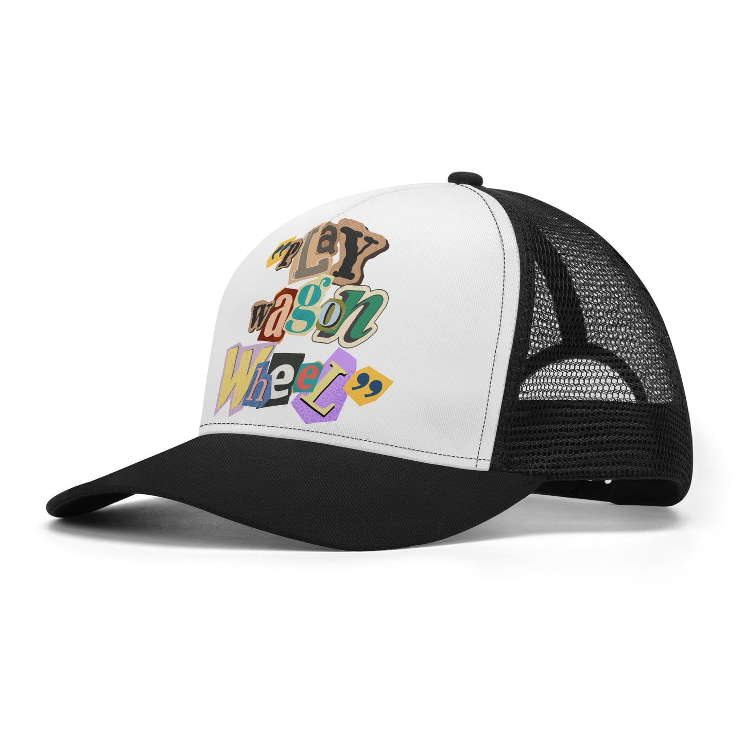 Play Wagon Wheel small print Front Printing Mesh Trucker Hats