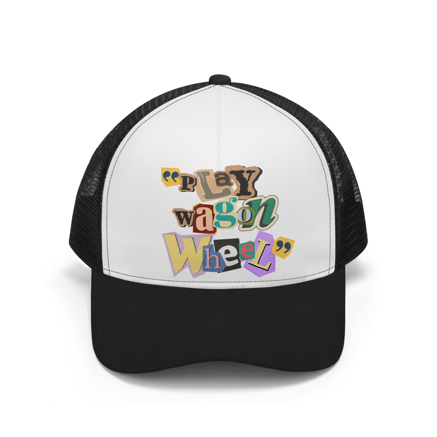 Play Wagon Wheel small print Front Printing Mesh Trucker Hats