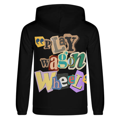 Play Wagon Wheel Mens Lightweight All Over Print Hoodie