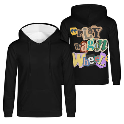 Play Wagon Wheel Mens Lightweight All Over Print Hoodie