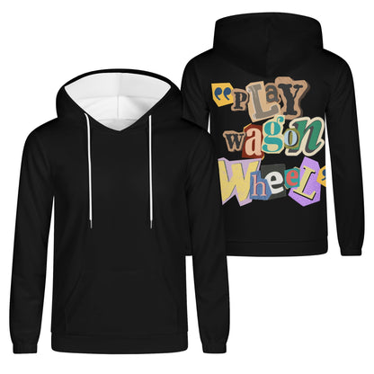 Play Wagon Wheel Mens Lightweight All Over Print Hoodie