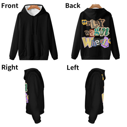 Play Wagon Wheel Mens Lightweight All Over Print Hoodie