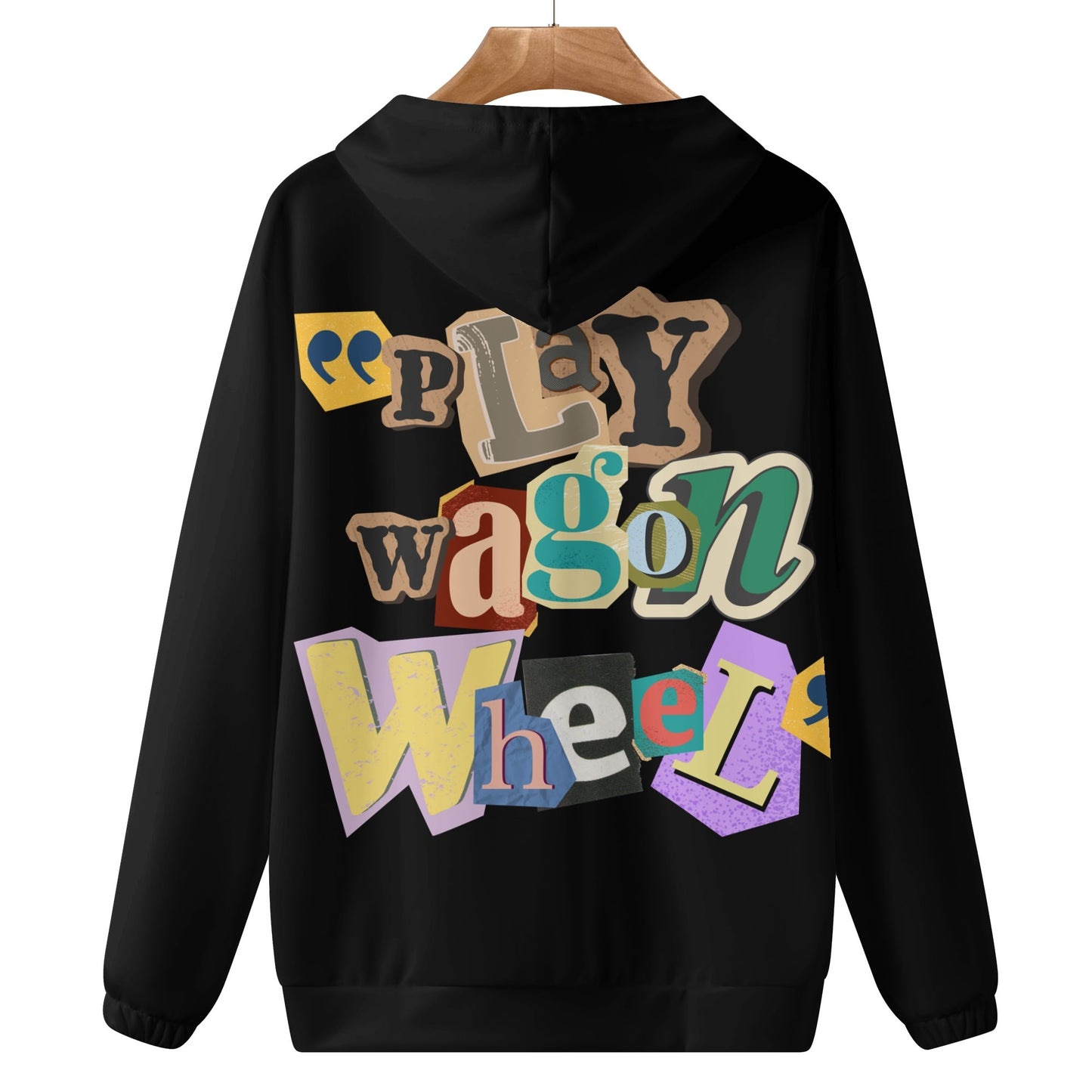 Play Wagon Wheel Mens Lightweight All Over Print Hoodie
