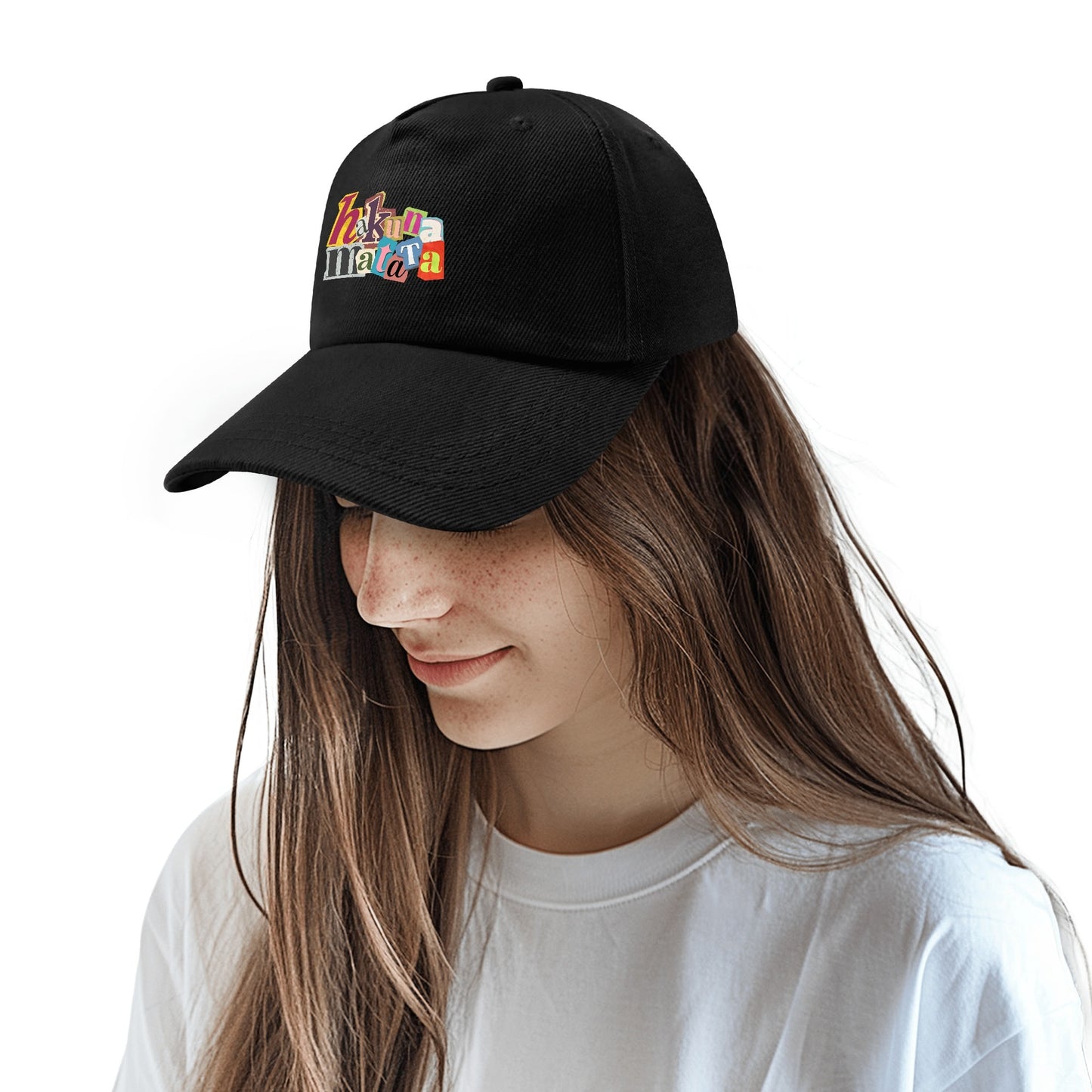Hakuna Matata Custom Outdoor Baseball Cap Sun Hat with Front Printed