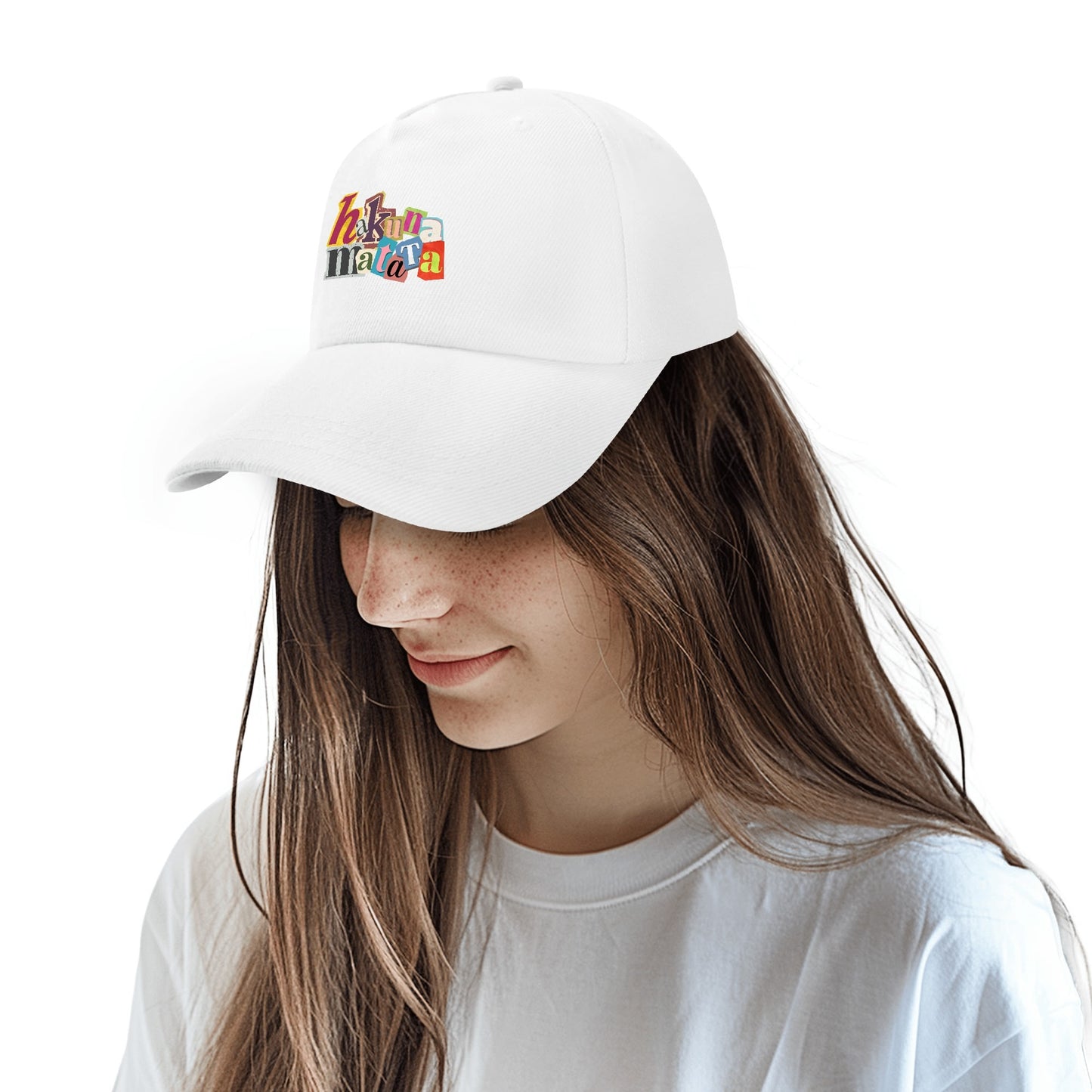 Hakuna Matata Custom Outdoor Baseball Cap Sun Hat with Front Printed