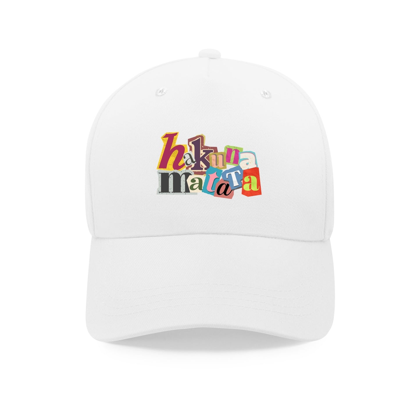 Hakuna Matata Custom Outdoor Baseball Cap Sun Hat with Front Printed