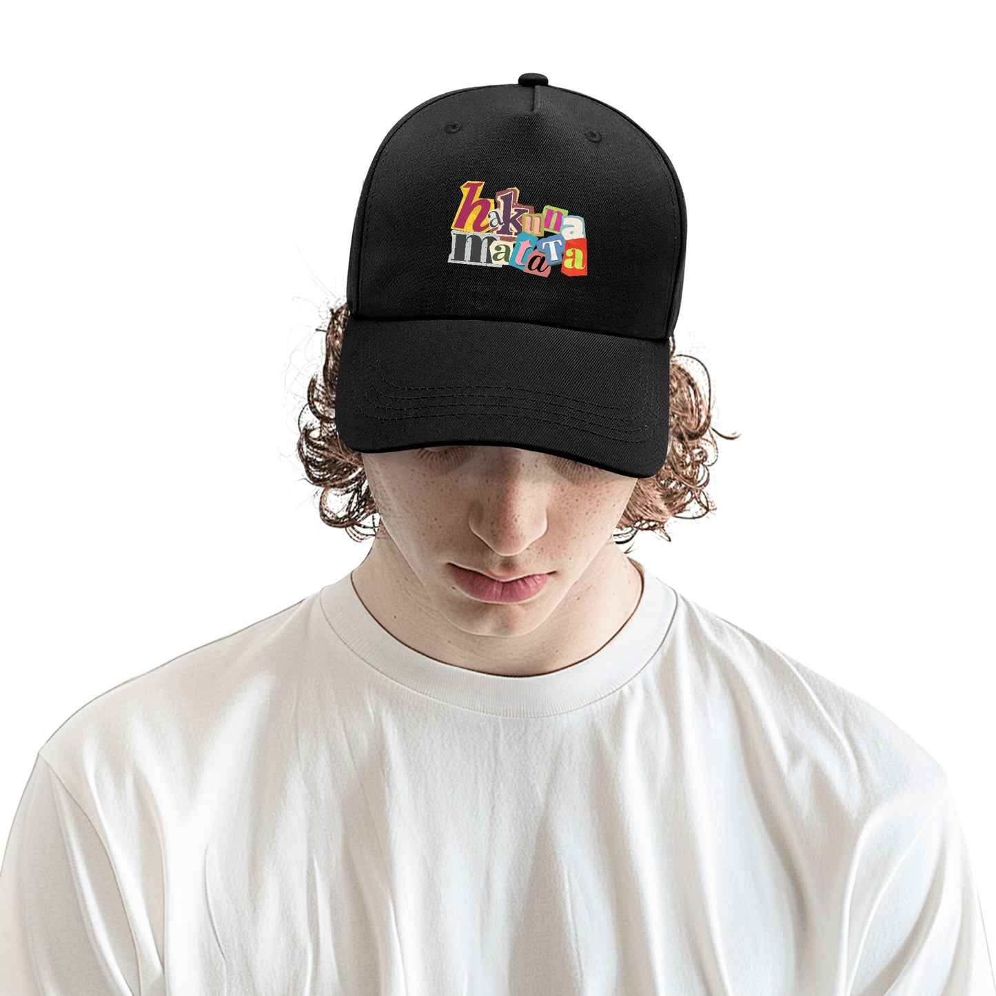 Hakuna Matata Custom Outdoor Baseball Cap Sun Hat with Front Printed