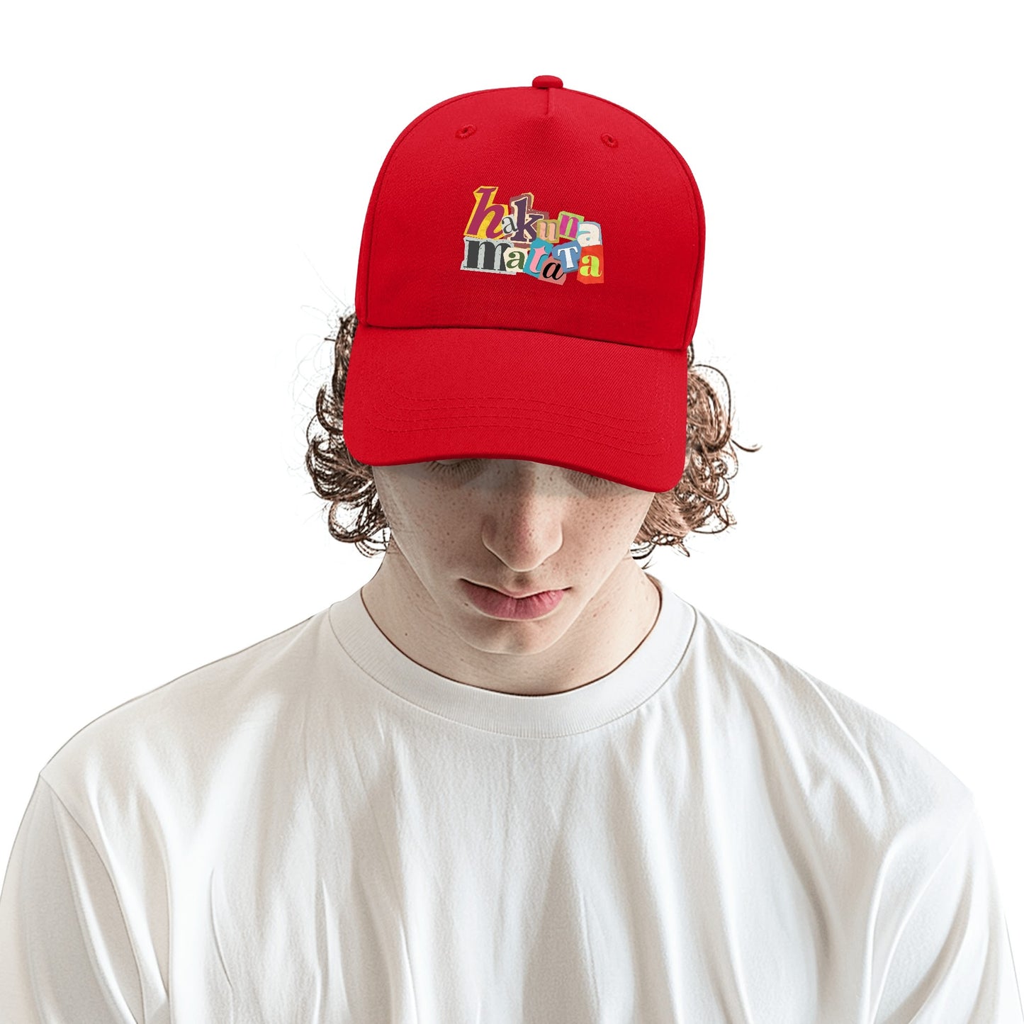 Hakuna Matata Custom Outdoor Baseball Cap Sun Hat with Front Printed