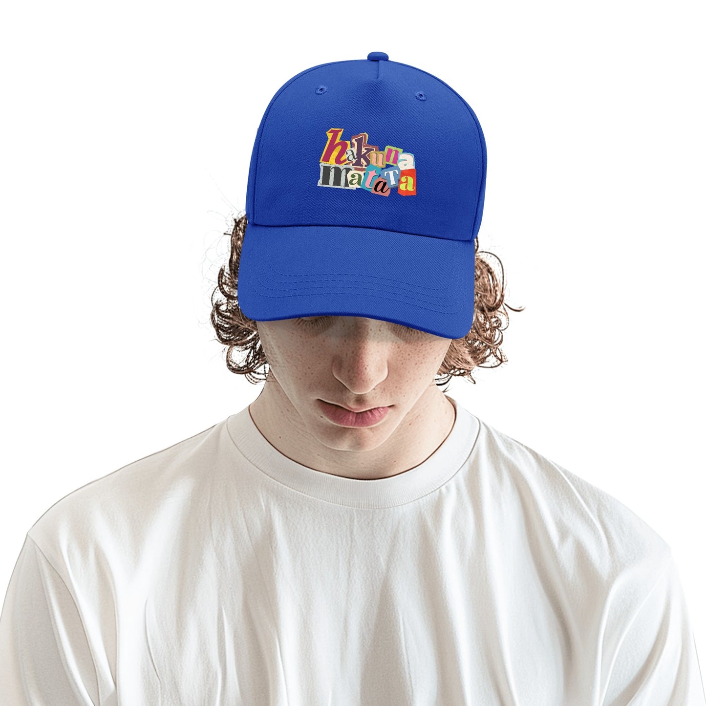 Hakuna Matata Custom Outdoor Baseball Cap Sun Hat with Front Printed