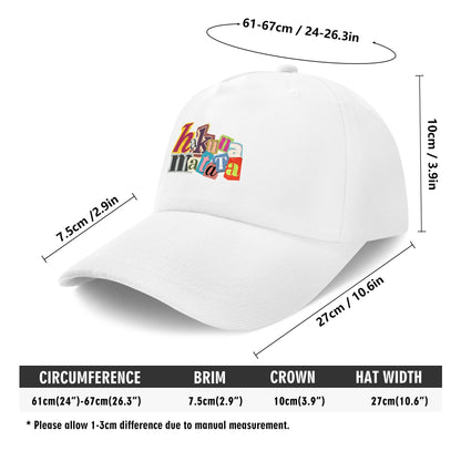 Hakuna Matata Custom Outdoor Baseball Cap Sun Hat with Front Printed