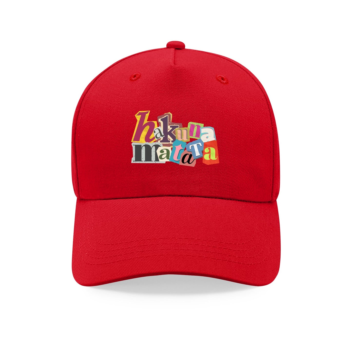 Hakuna Matata Custom Outdoor Baseball Cap Sun Hat with Front Printed