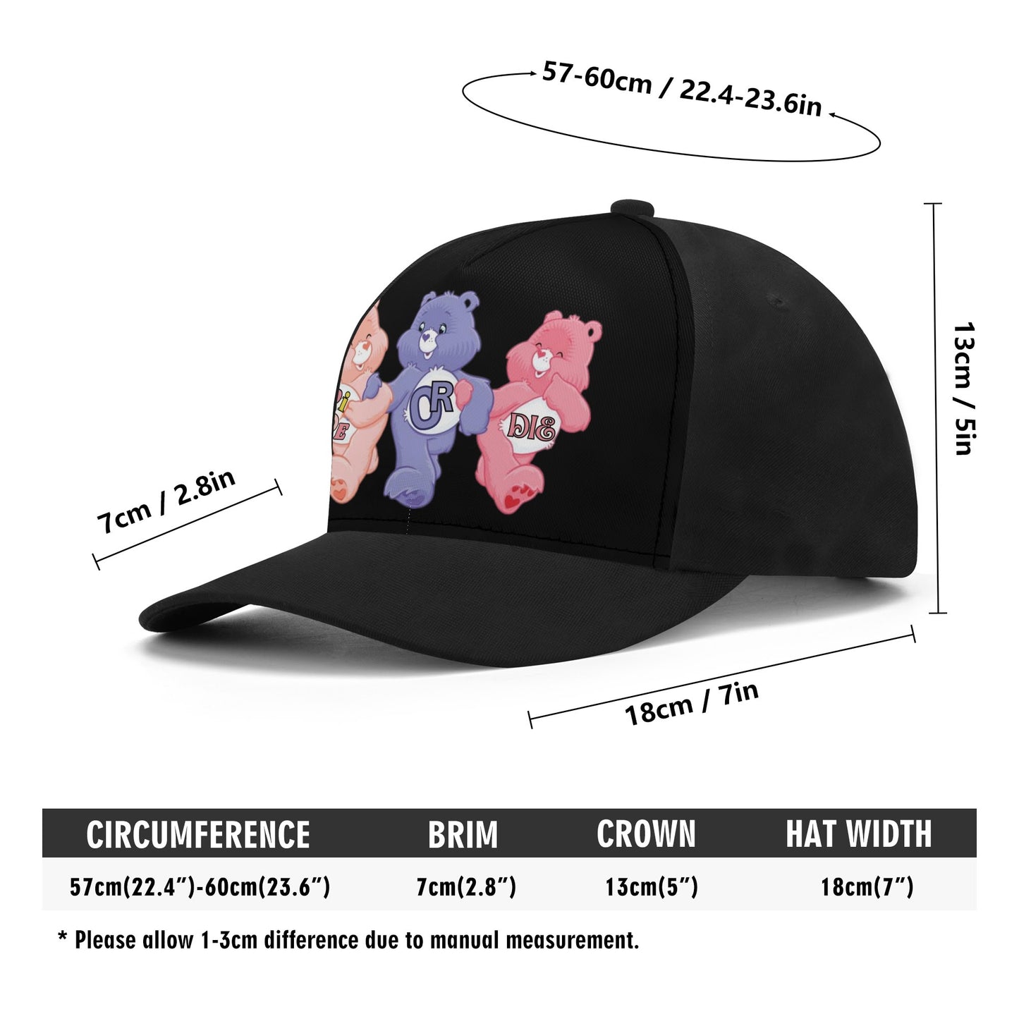 Ride or Die Front Printing Baseball Cap