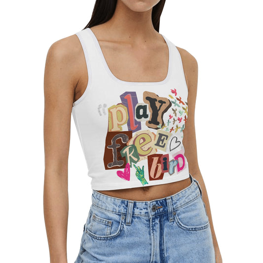 "Free Bird" Crop Tank Top