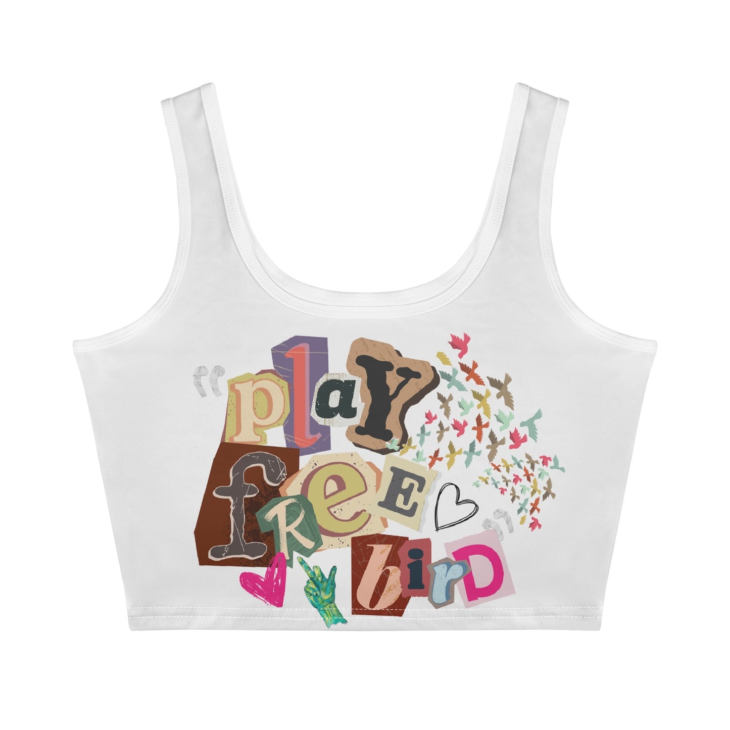 "Free Bird" Crop Tank Top
