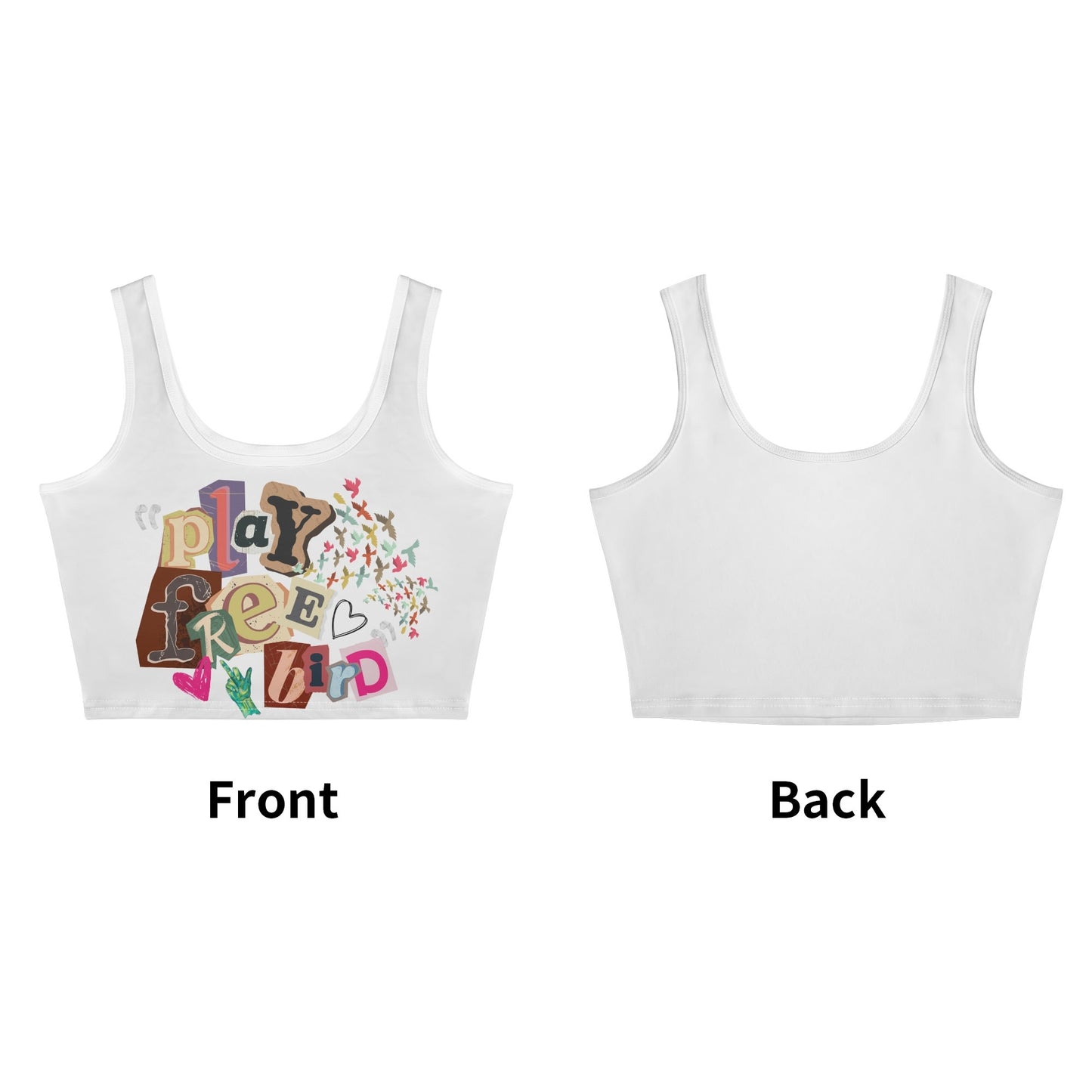 "Free Bird" Crop Tank Top