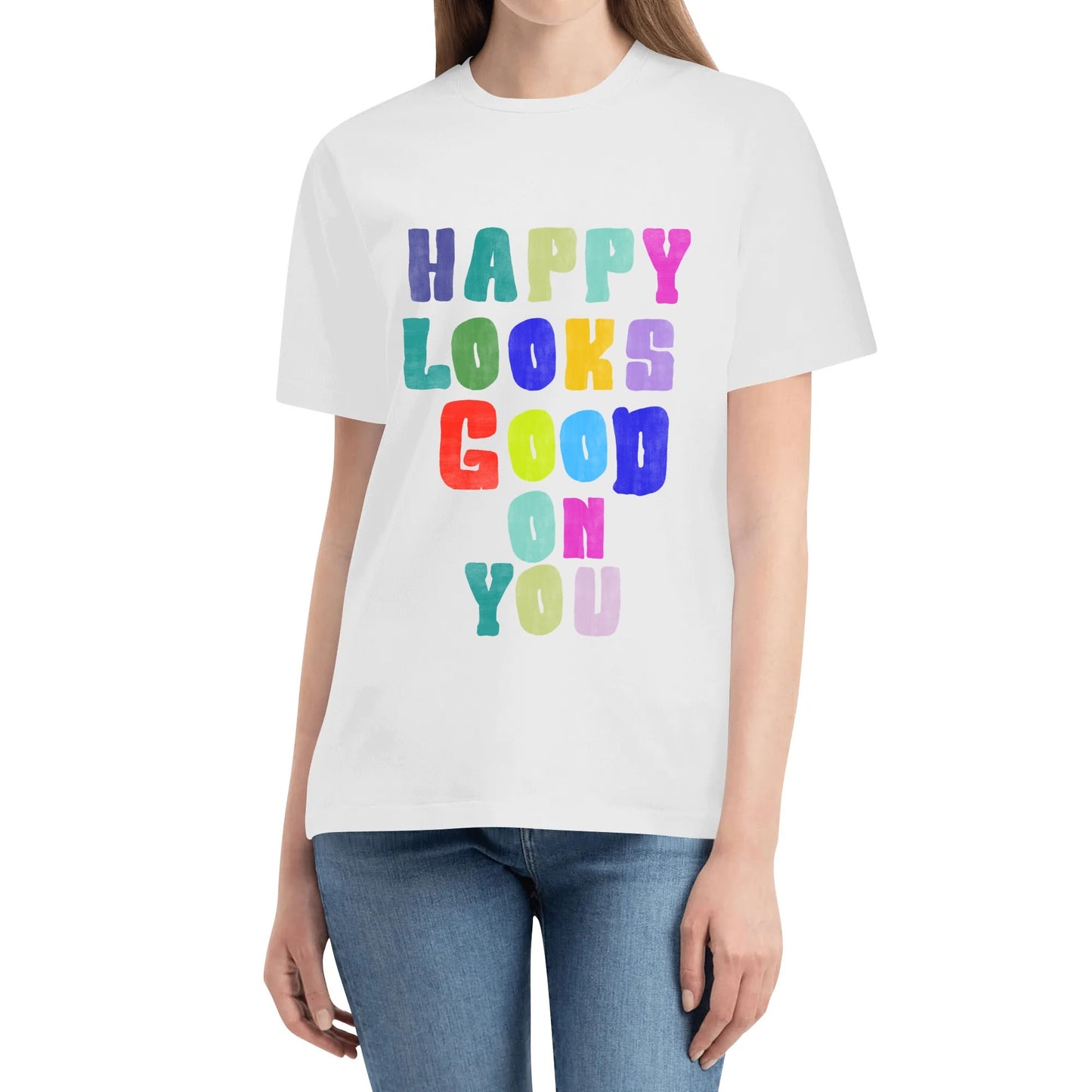 "HAPPY Look GOOD"Unisex T Shirt