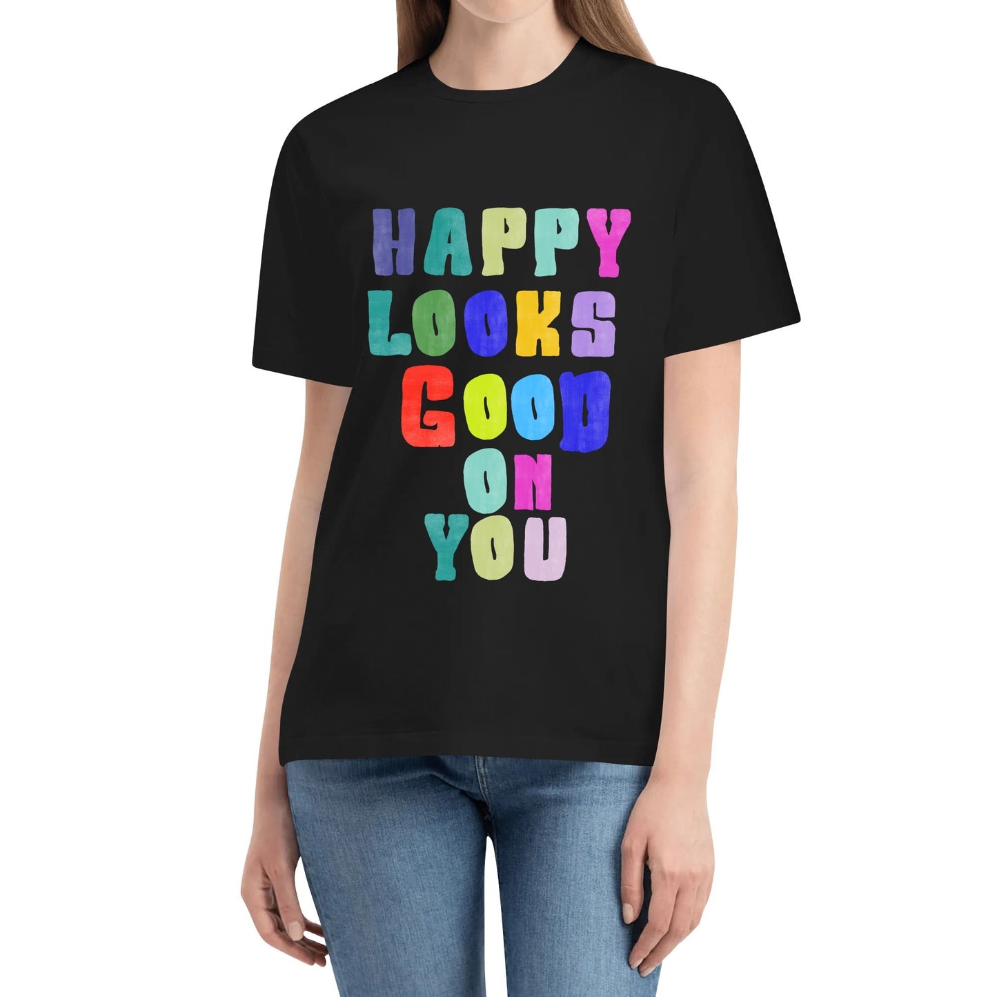 "HAPPY Look GOOD"Unisex T Shirt