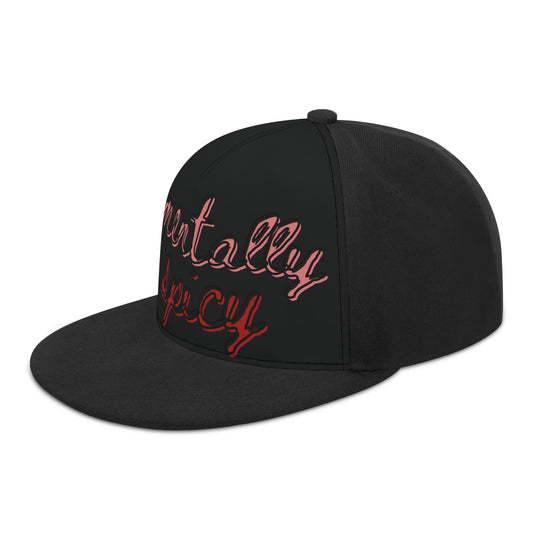 "Mentally Spicy" Casual Flat Billed Hat