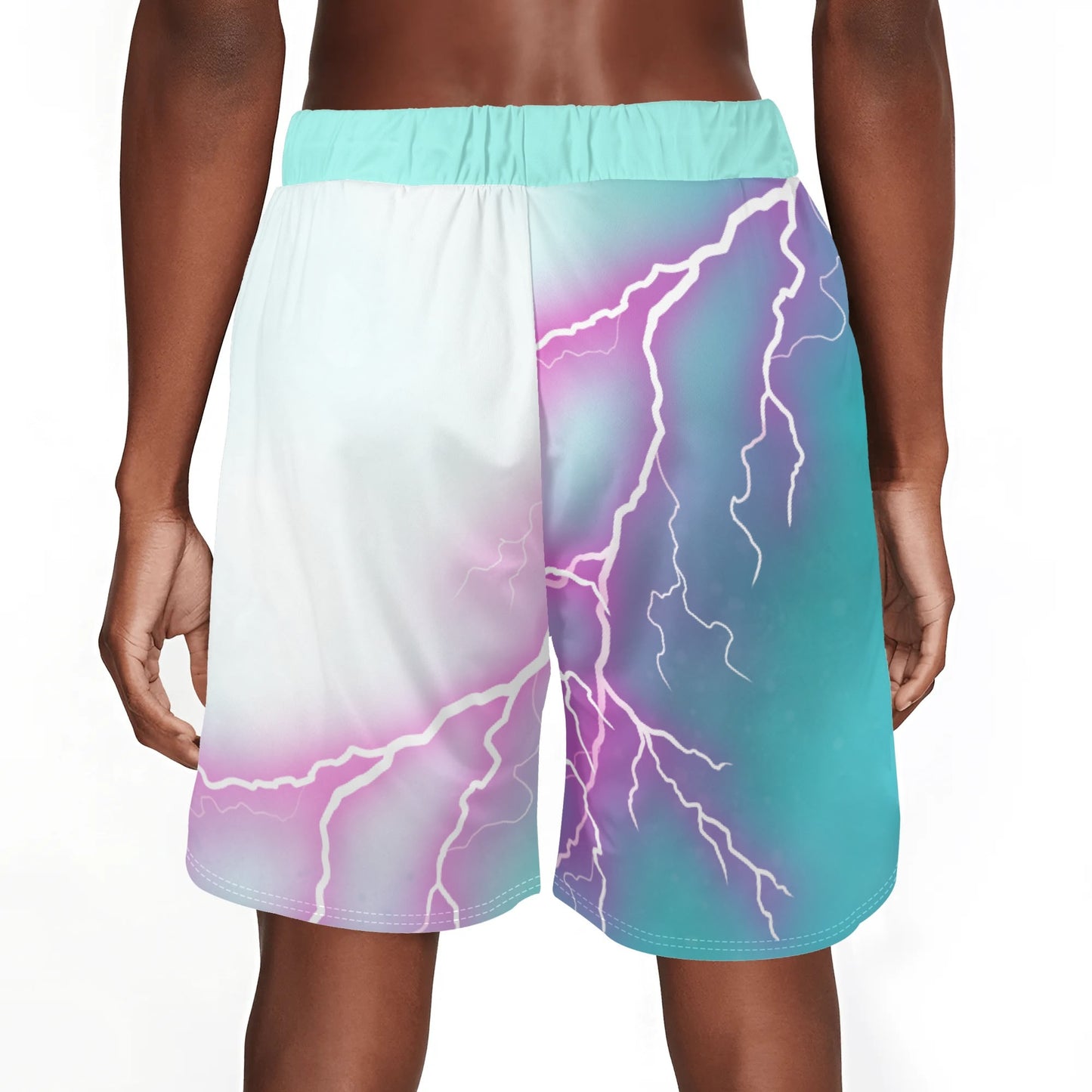 "Lightnin' Strikes" Mens Sea Life Swim Trunks