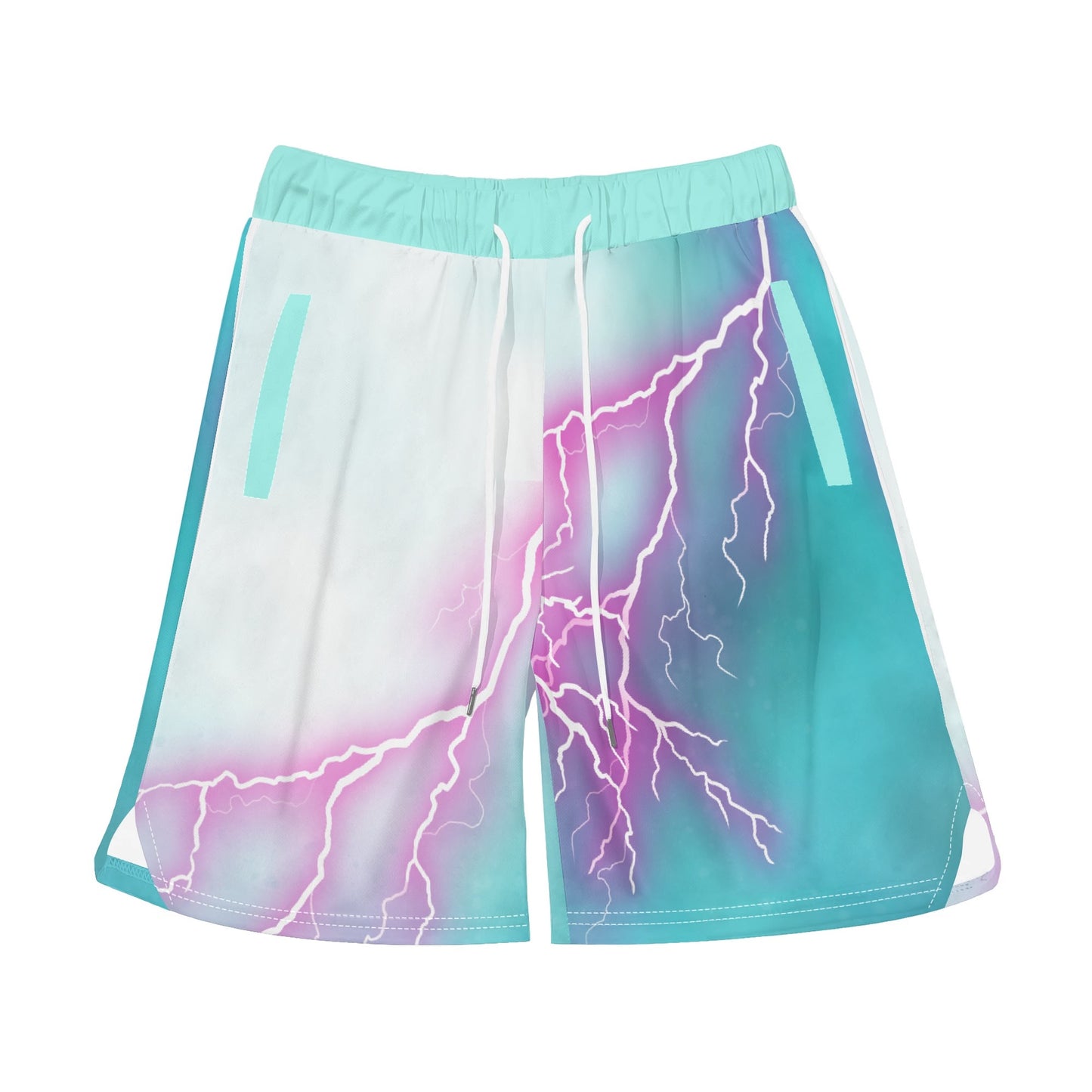 "Lightnin' Strikes" Mens Sea Life Swim Trunks