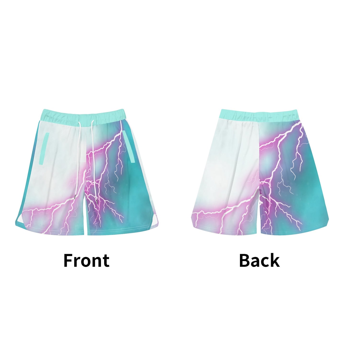 "Lightnin' Strikes" Mens Sea Life Swim Trunks