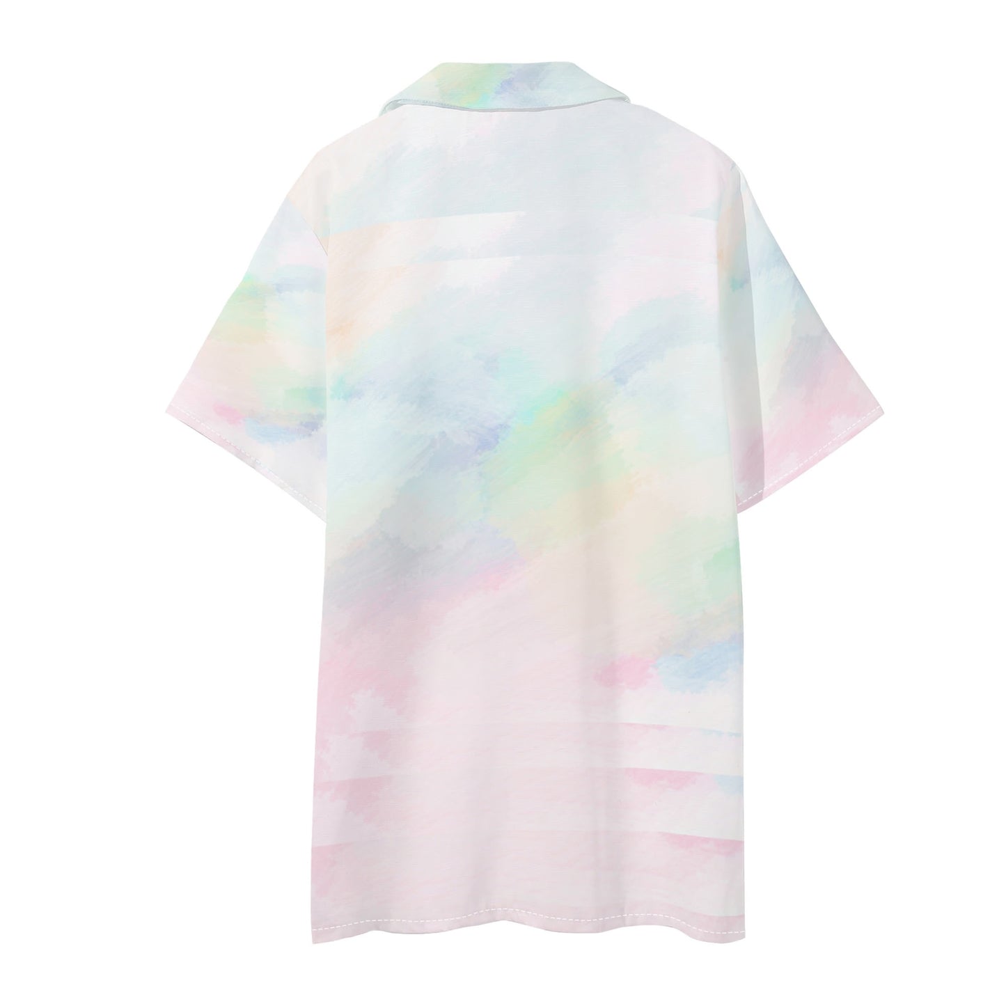 "Pastel in Another Dimension" Mens Regular Fit Hawaiian Short Sleeve Shirt and Shorts Set