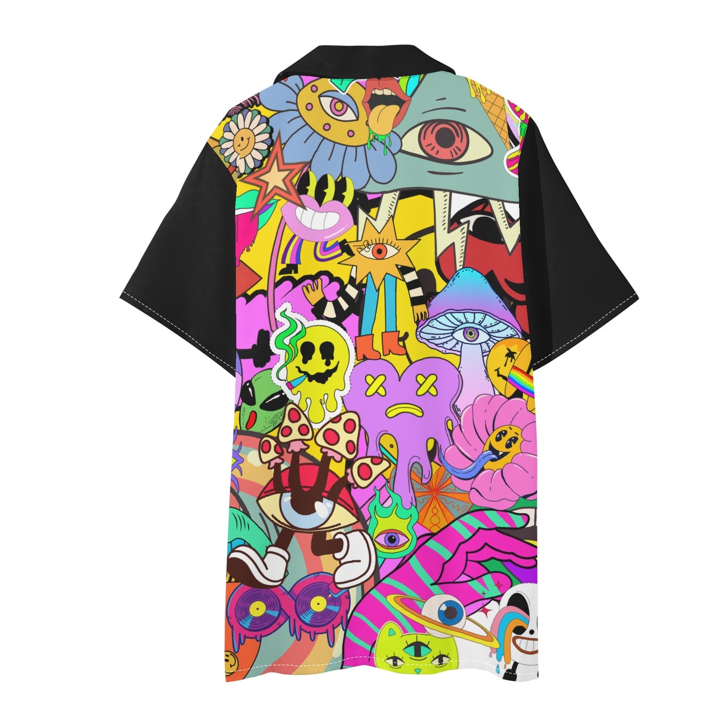 '"Colors are Dope" Mens Regular Fit Hawaiian Short Sleeve Shirt and Shorts Set