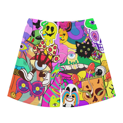 '"Colors are Dope" Mens Regular Fit Hawaiian Short Sleeve Shirt and Shorts Set