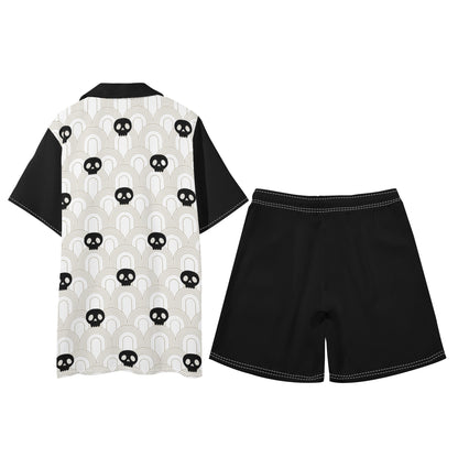 "You Kill Me" Mens Regular Fit Hawaiian Short Sleeve Shirt and Shorts Set