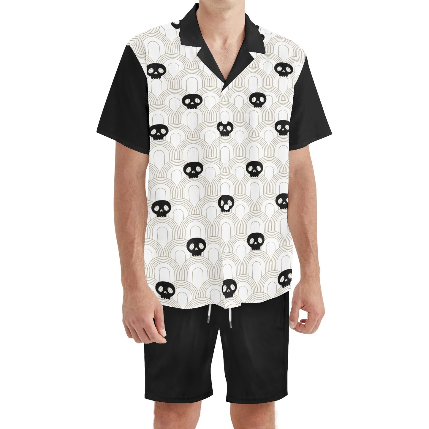 "You Kill Me" Mens Regular Fit Hawaiian Short Sleeve Shirt and Shorts Set