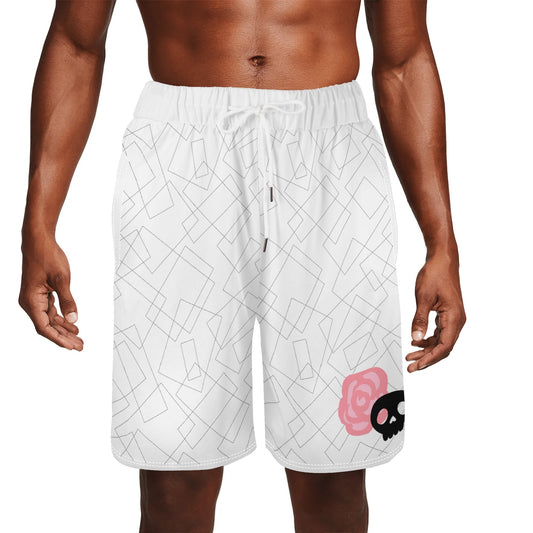 "Geo Skulls" MensSea Life Swim Trunks