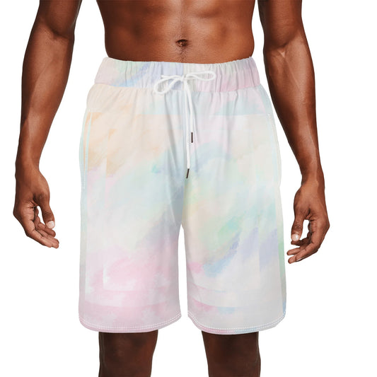 "Pastel in Another Dimension" Mens  Sea Life Swim Trunks