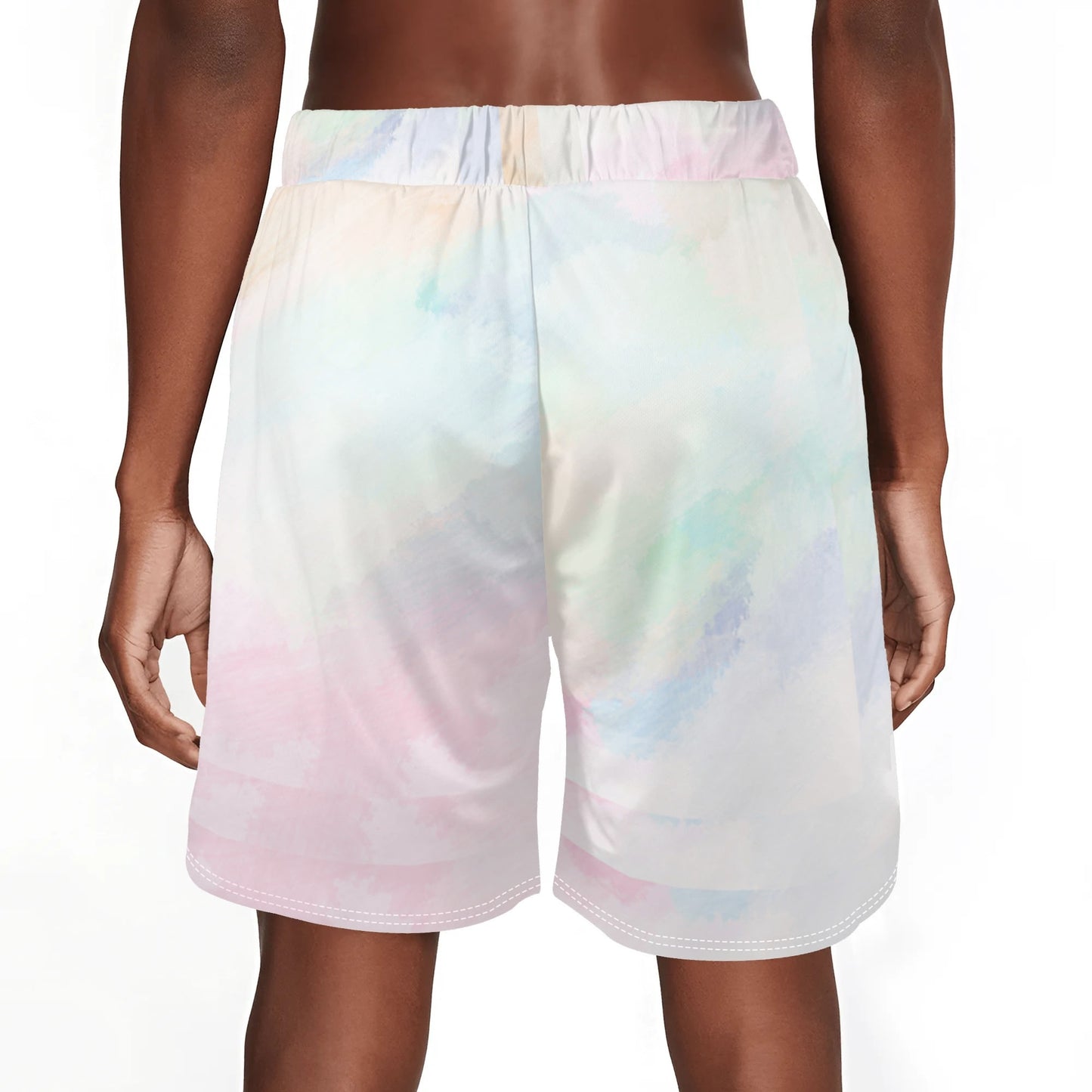 "Pastel in Another Dimension" Mens  Sea Life Swim Trunks