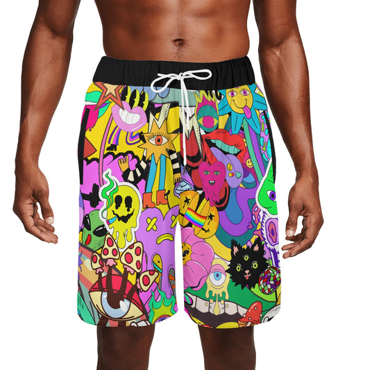 "Colors are Dope" MensSea Life Swim Trunks