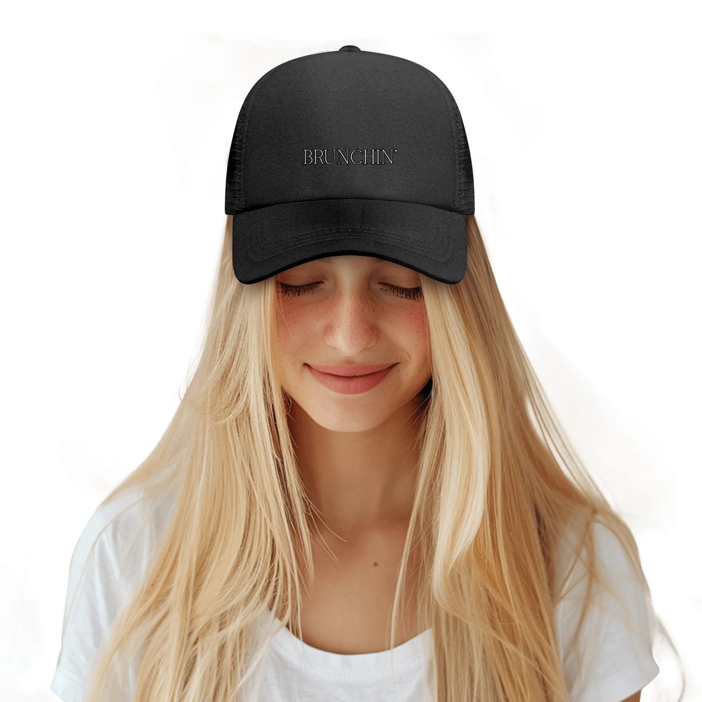 "Brunchin'" Breathable Mesh Baseball Cap Summer Hat
