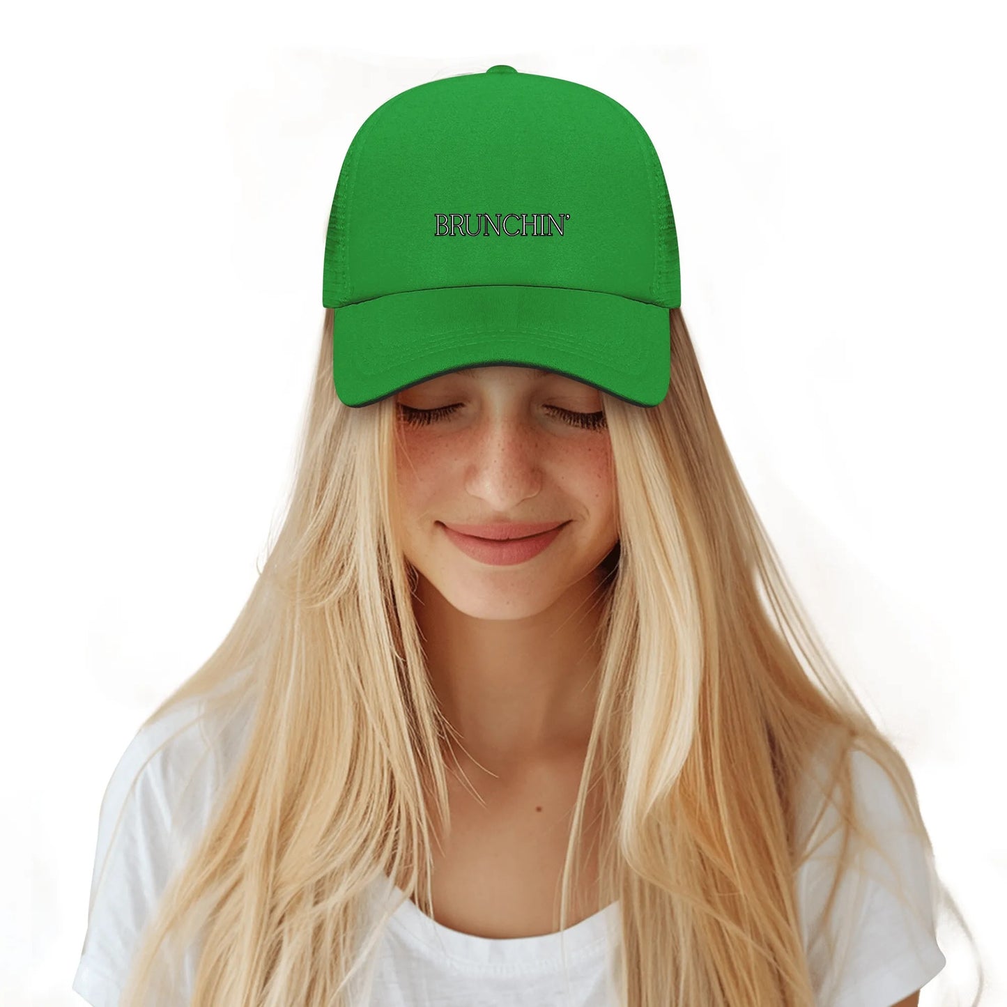 "Brunchin'" Breathable Mesh Baseball Cap Summer Hat