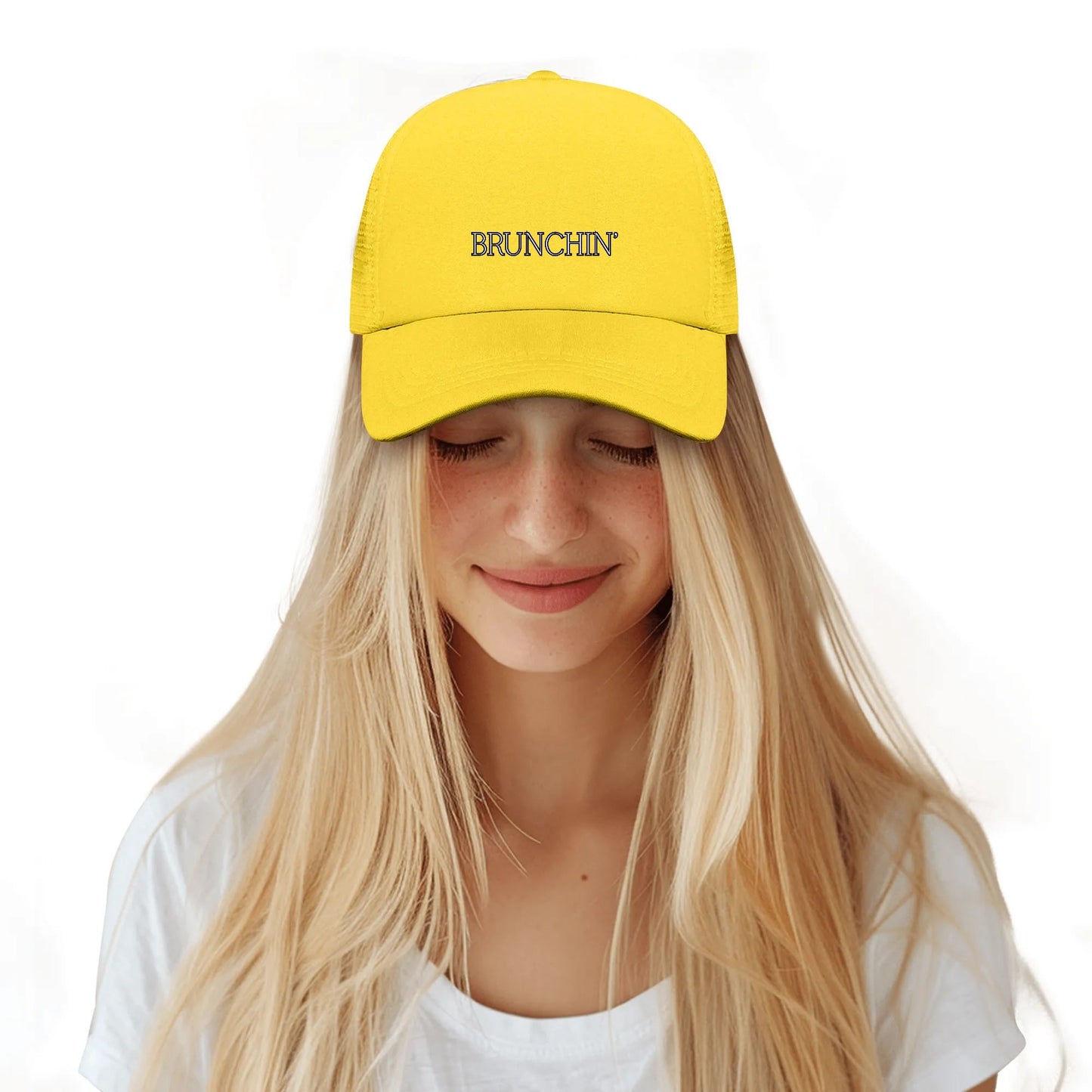 "Brunchin'" Breathable Mesh Baseball Cap Summer Hat