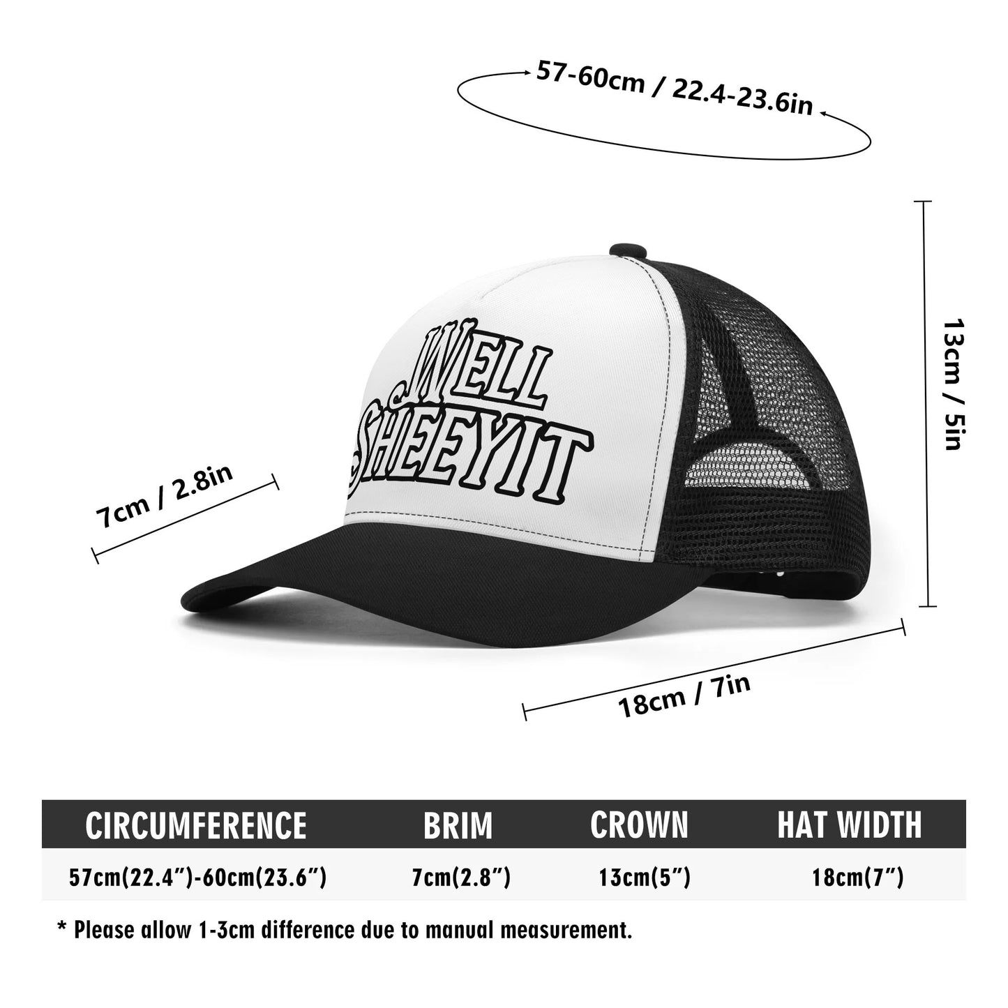 "Well Sheeyit" Mesh Trucker Hats