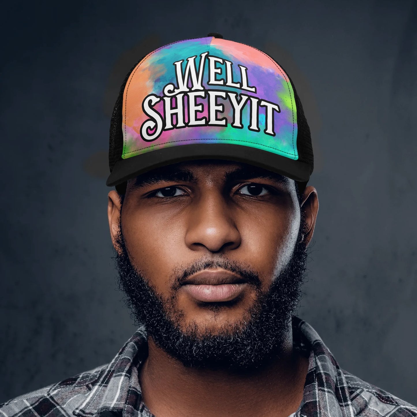 "Well, SHEEYIT, its TYE DYE" Mesh Trucker  Hats