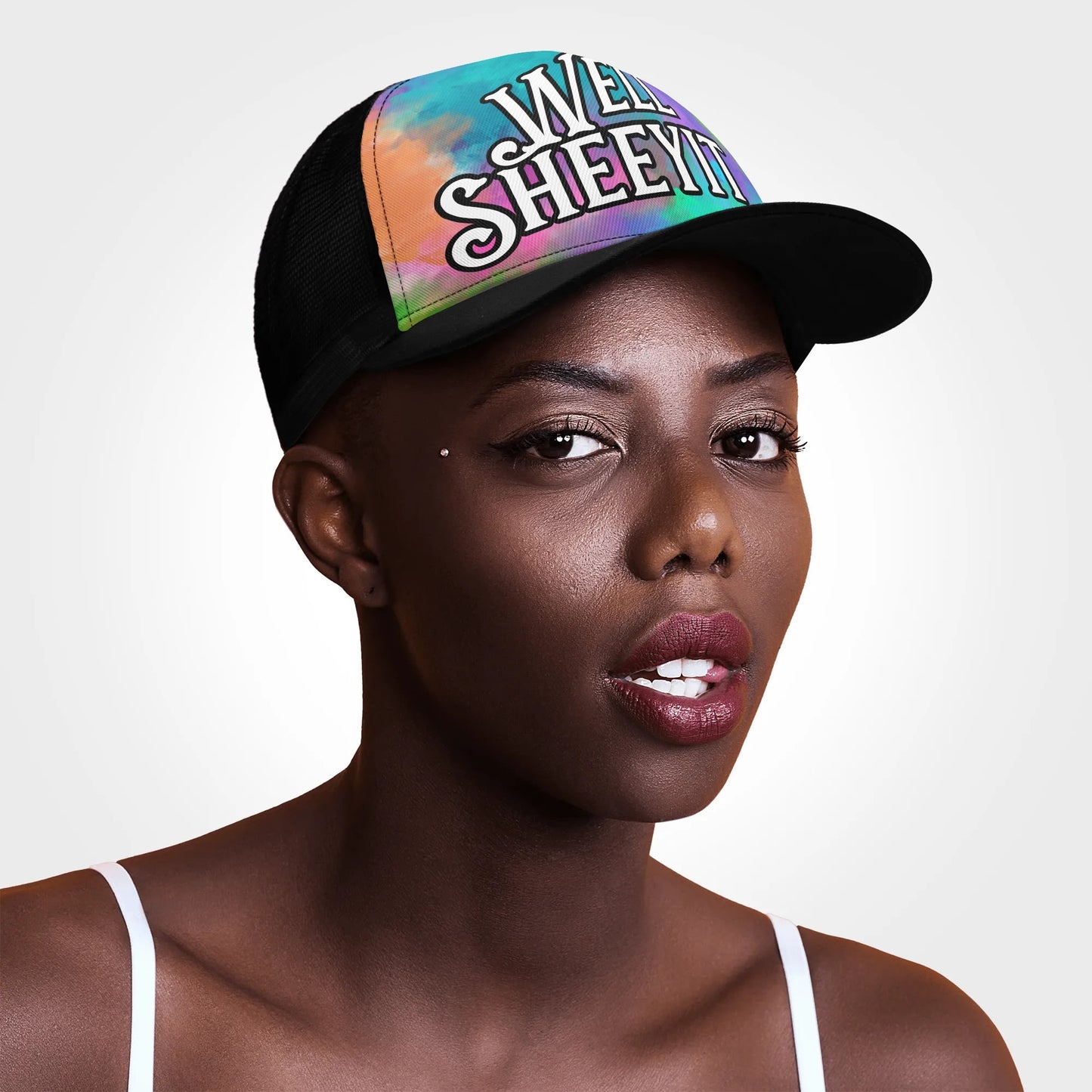 "Well, SHEEYIT, its TYE DYE" Mesh Trucker  Hats