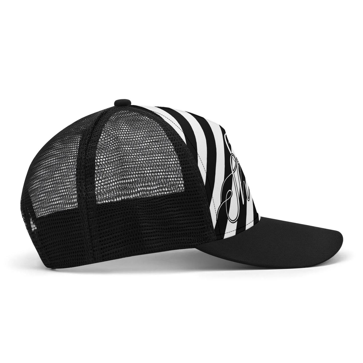 "Well, Sheeyit - scripted, striped and undetected" Mesh Trucker Hats