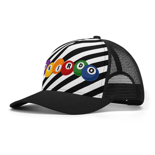"Weirdos Like Balls and Stripes" Mesh Trucker Hats