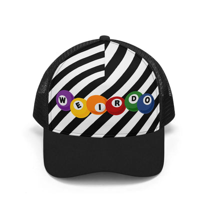 "Weirdos Like Balls and Stripes" Mesh Trucker Hats