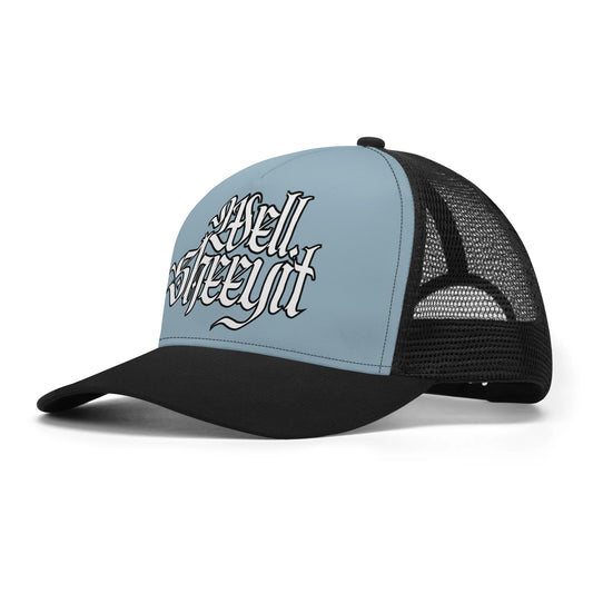 "Well, Sheeyit..its stormy blue!"Mesh Trucker Hats