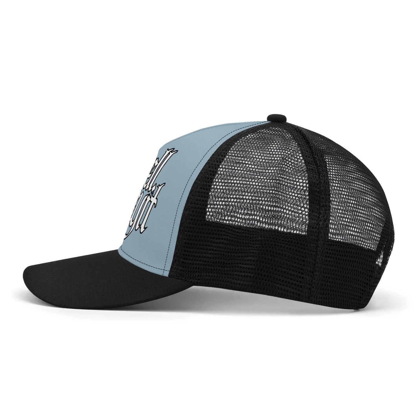 "Well, Sheeyit..its stormy blue!"Mesh Trucker Hats