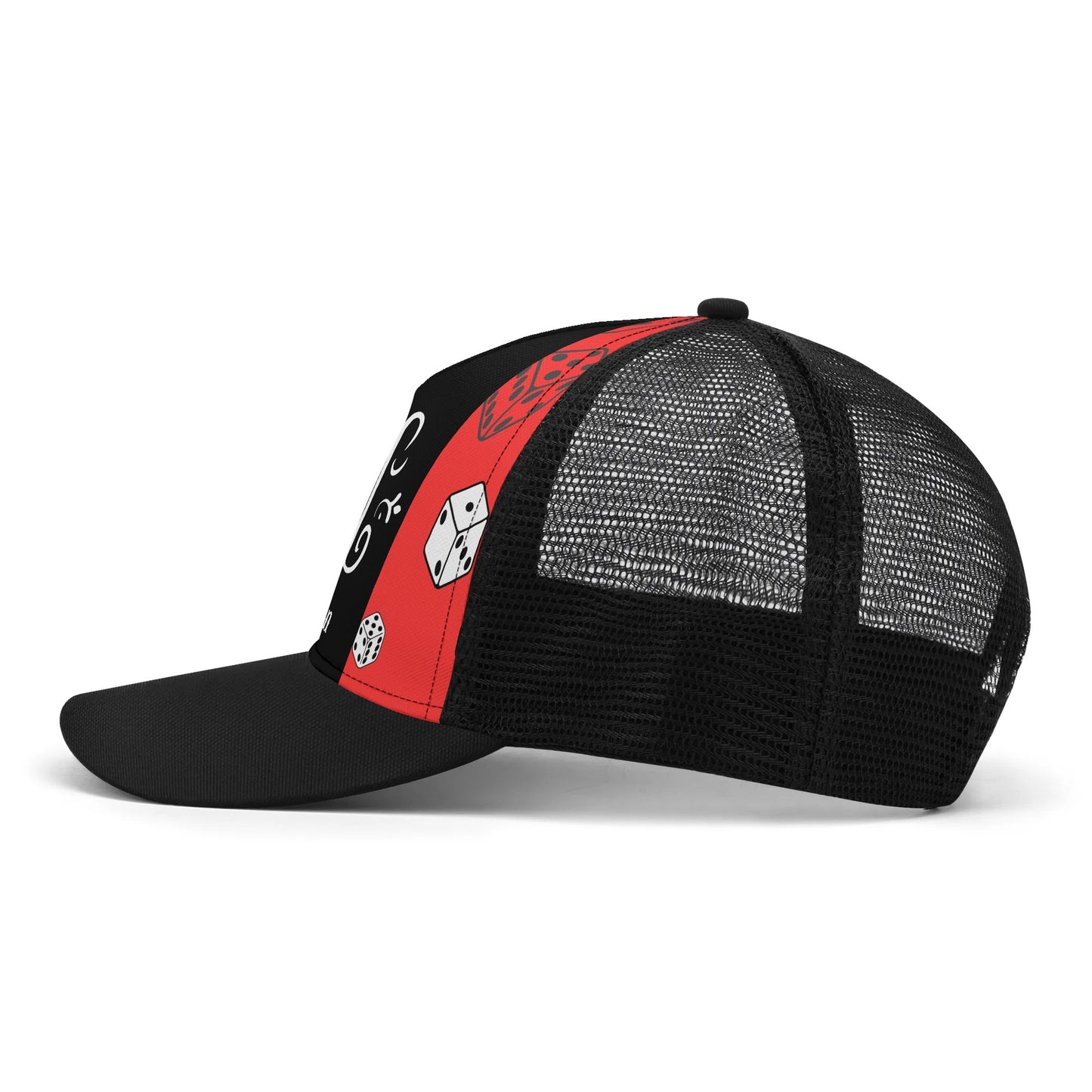 ERICKA LYNN "ROLL THE DICE" Front Printing Mesh Trucker Hats